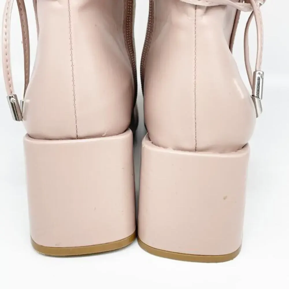 Journee Collection Women's‎ Beverley Block Heel Booties Light Pink Size 8